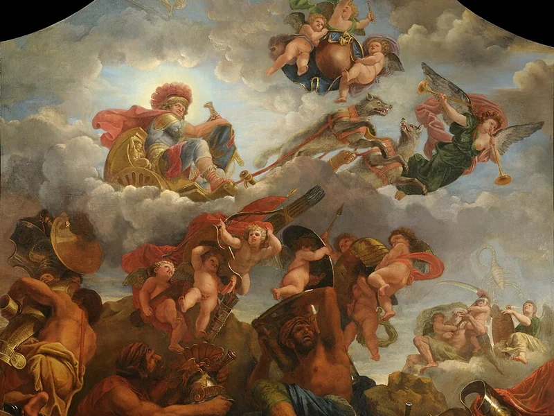 1639-Claude Audran detto il Giovane - Marte sul suo carro trainato dai lupi